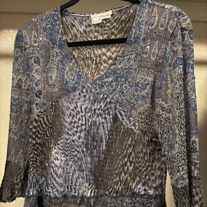 Alberto Makali blue multi top